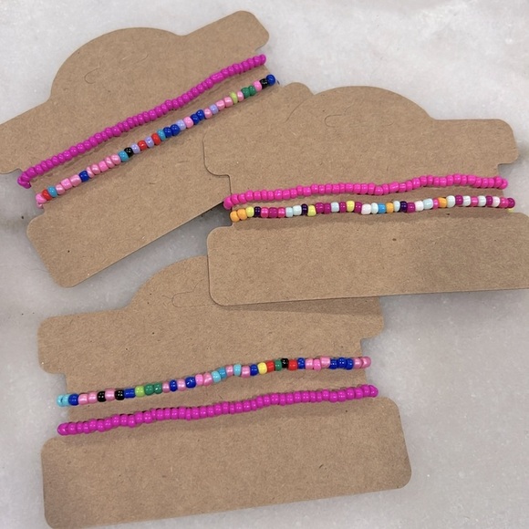 Best Friend Forever BFF Letter Bead Stretch Bracelet Set - Picture 3 of 4